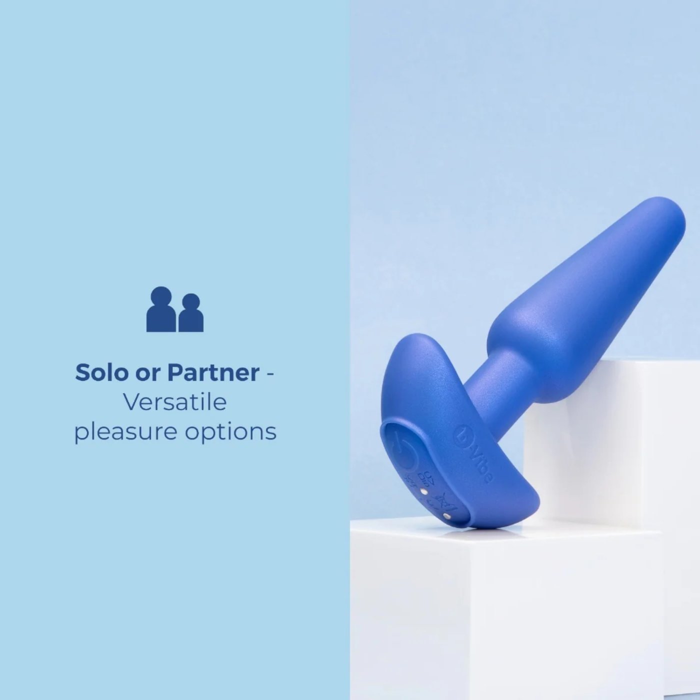 b-Vibe Butties Shake Slimline Vibrating Silicone Butt Plug