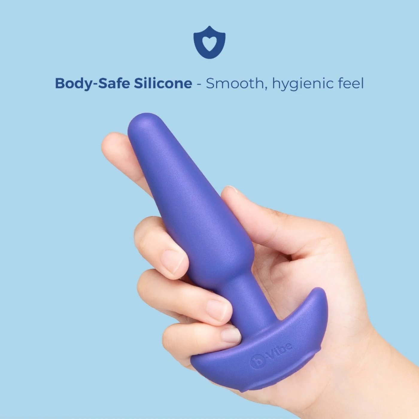 b-Vibe Butties Shake Slimline Vibrating Silicone Butt Plug