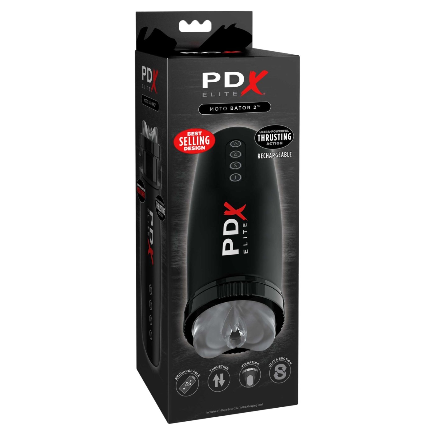 PDX Elite Moto Bator 2 Automatic Thrusting Male Masturbator
