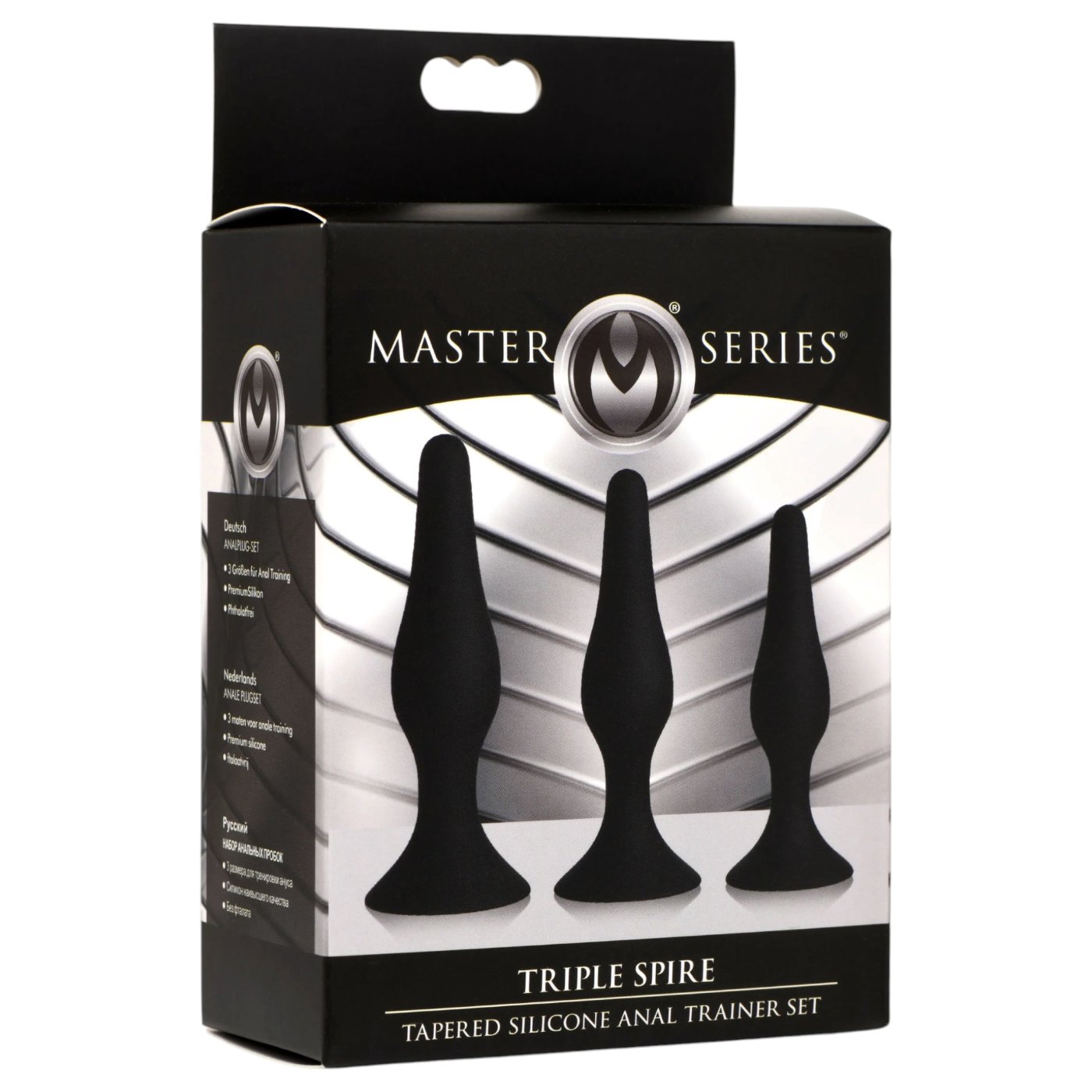 Master Series Triple Spire Tapered Silicone Anal Trainer Set