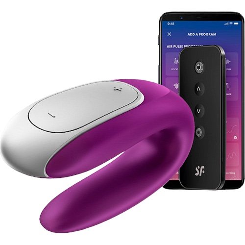 Satisfyer Double Fun App Controlled Rechargeable Couples Vibrator