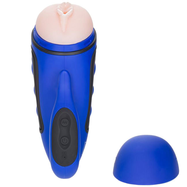 CalExotics Apollo Alpha Stroker 2 Rechargeable Blue Masturbator