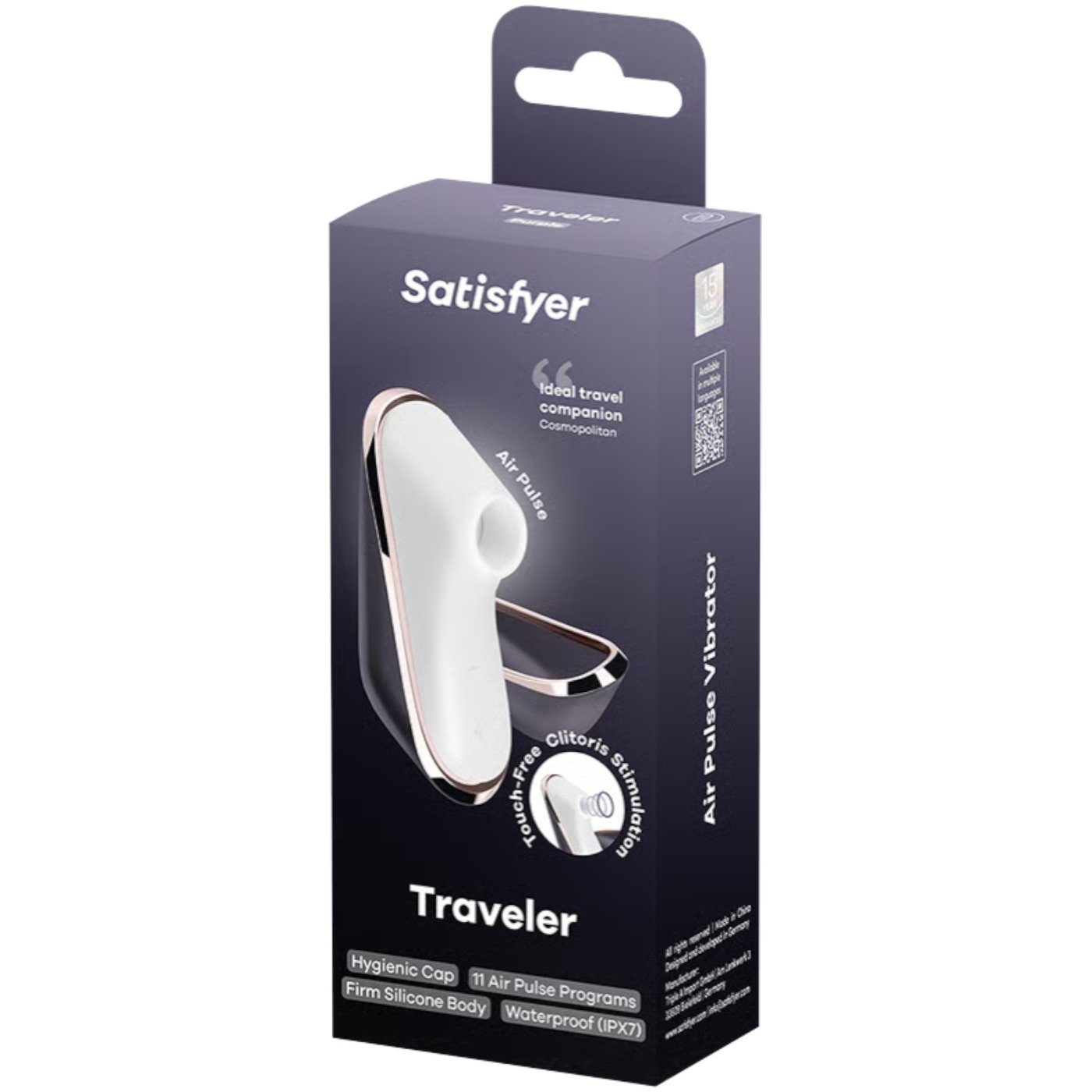 Satisfyer Traveler Air Pulse Clitoral Stimulator Black