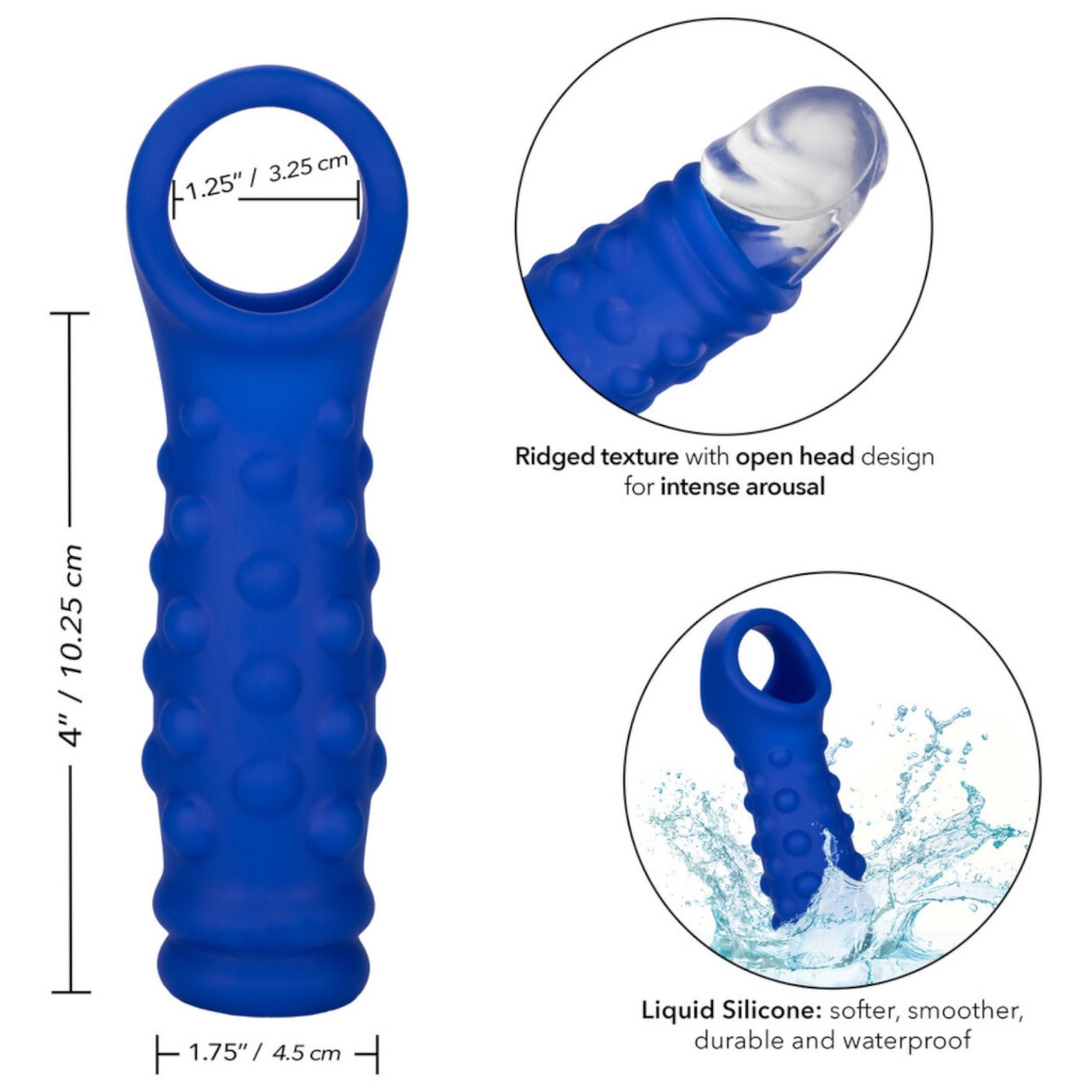 CalExotics Admiral Liquid Silicone Beaded Penis Extension