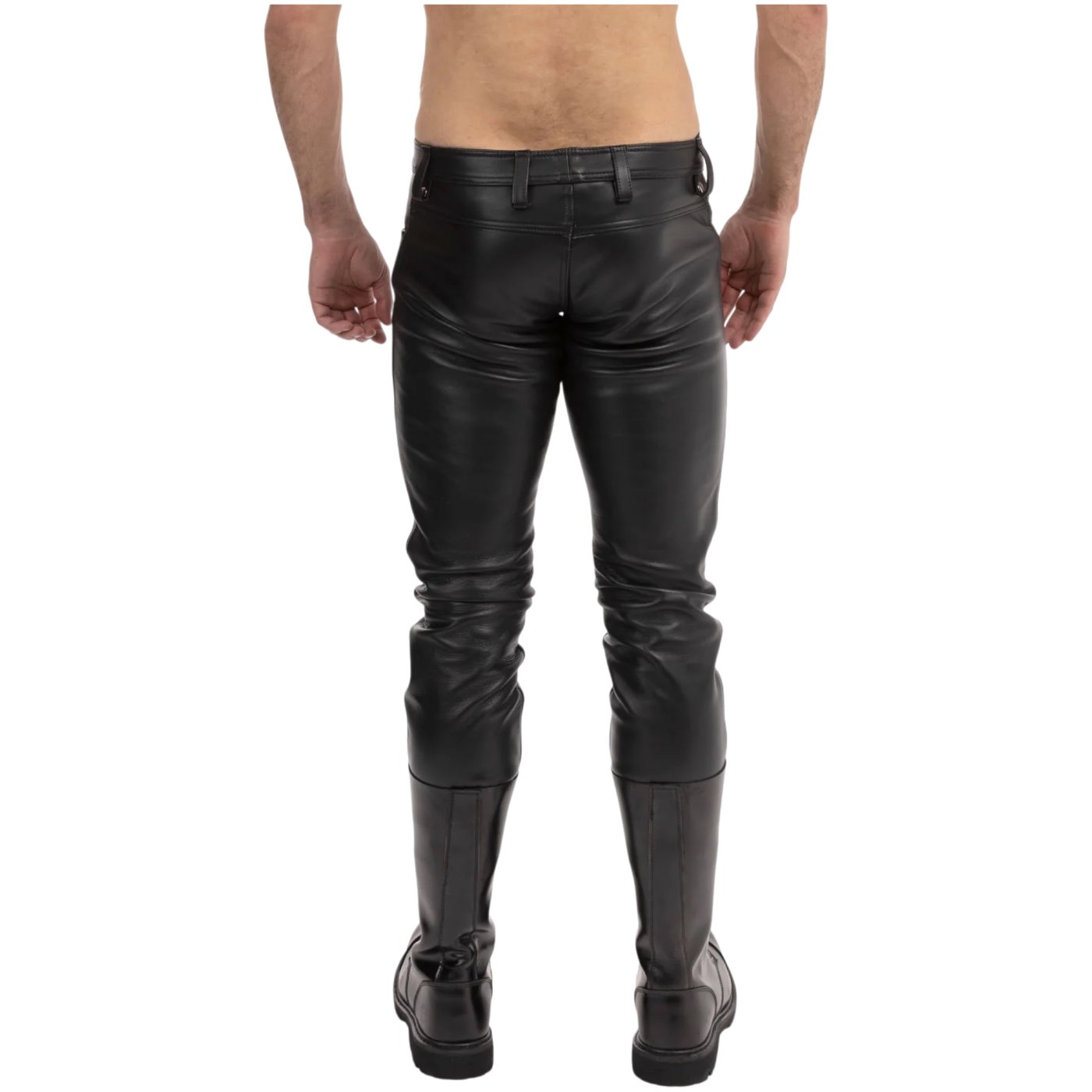 Prowler RED Leather Jeans Black 36in