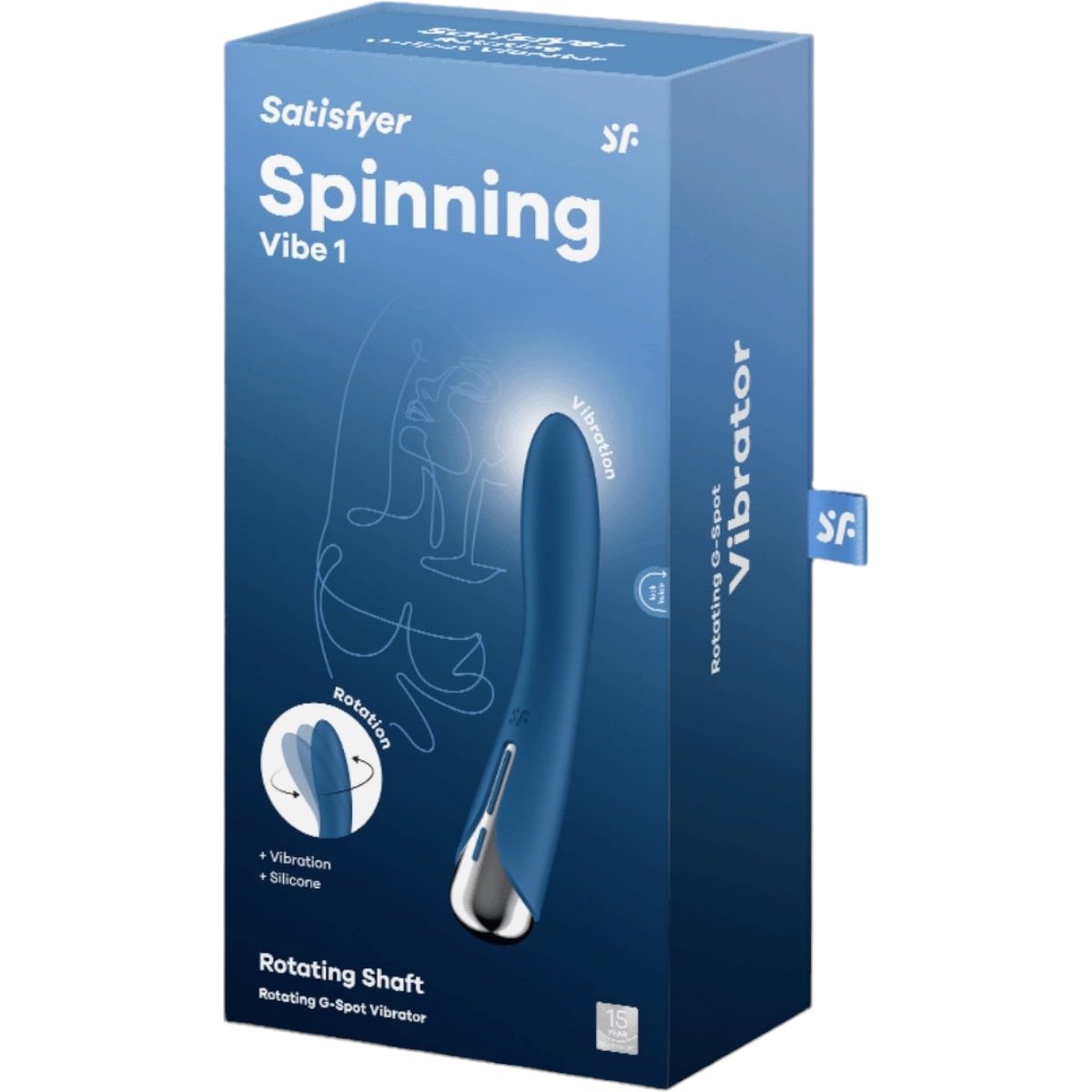 Satisfyer Spinning Vibe 1 Silicone Rechargeable G-Spot Vibrator Blue