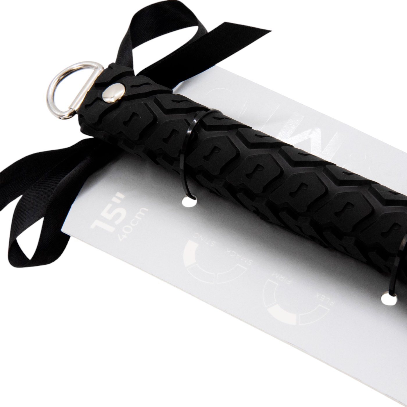 Sei Mio Tread Carefully Tyre Textured Spanking Paddle Black