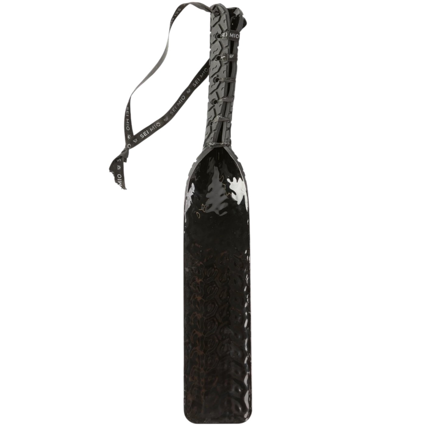 Sei Mio Tread Carefully Tyre Textured Spanking Paddle Black