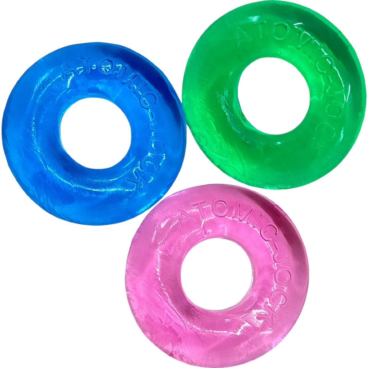 Oxballs Ringer Max Stretchy Cock Ring Set Neon (3 Pack)
