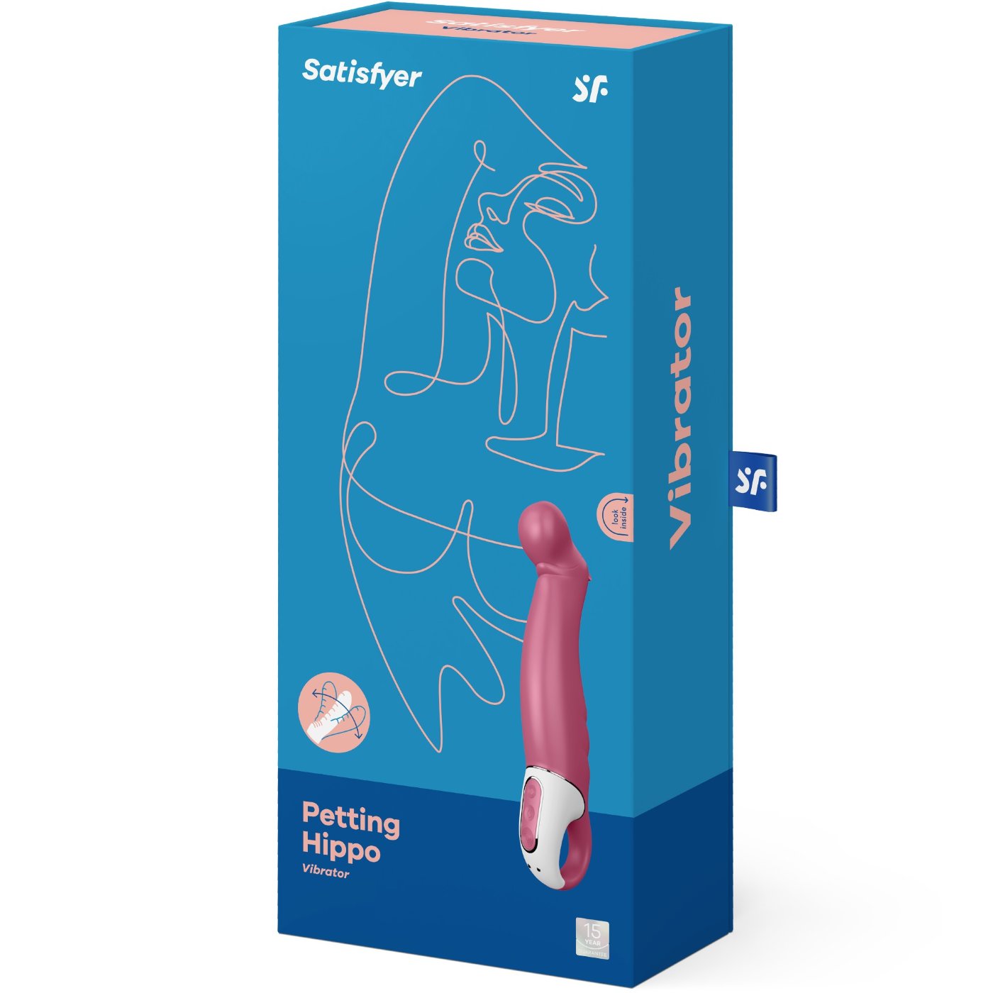 Satisfyer Petting Hippo Rechargeable G Spot Vibrator Fuchsia