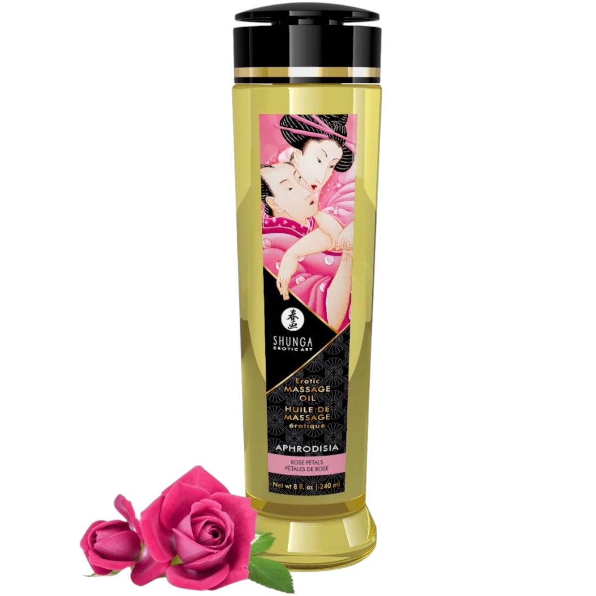 Shunga Erotic Massage Oil Rose Petal 240ml