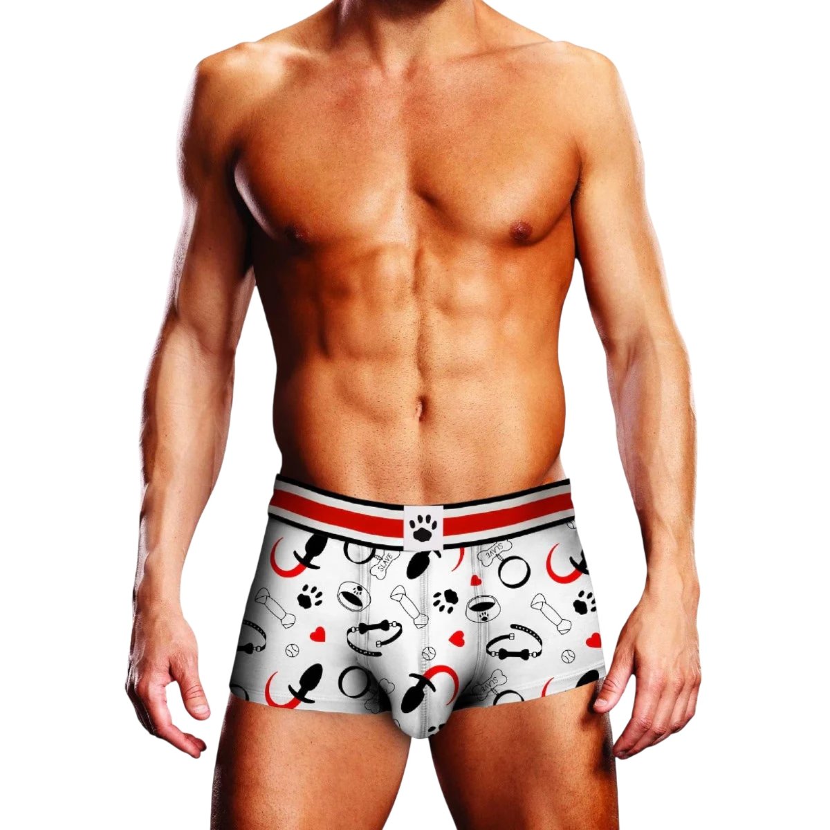 Prowler Puppie Print Trunk White Red, XXL – Prowler