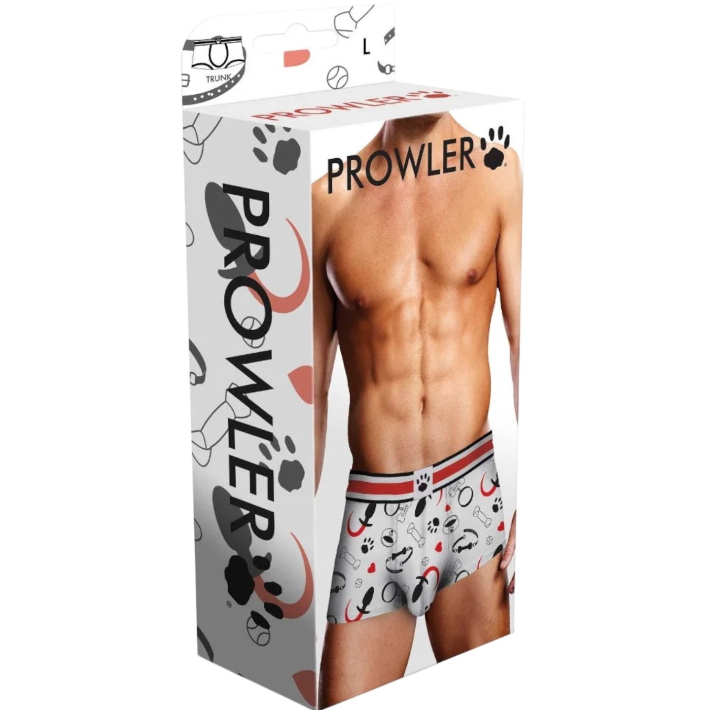 Prowler Puppie Print Trunk White Red