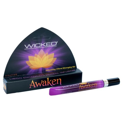 Wicked Sensual Care Awaken Stimulating Clitoral Gel Black 8.6ml Wicked Sensual Care Awaken Stimulating Clitoral Gel Black 8.6ml