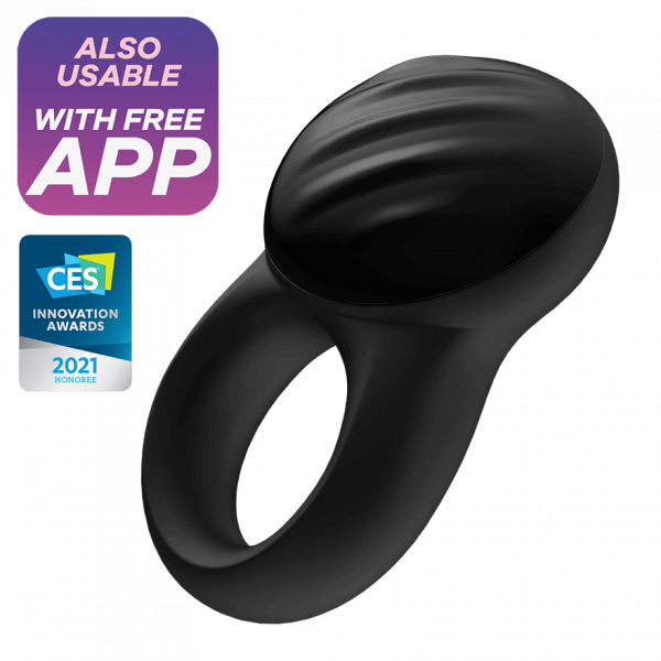 Satisfyer App Enabled Signet Ring - Black
