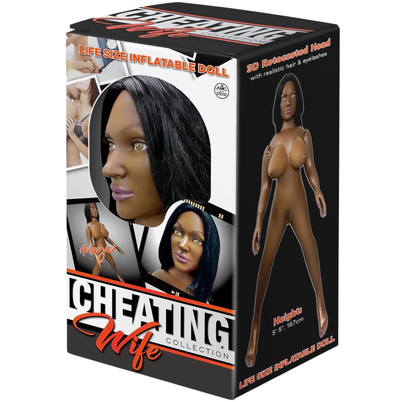NMC Cheating Wife Maya Life-Size Inflatable Doll Brown