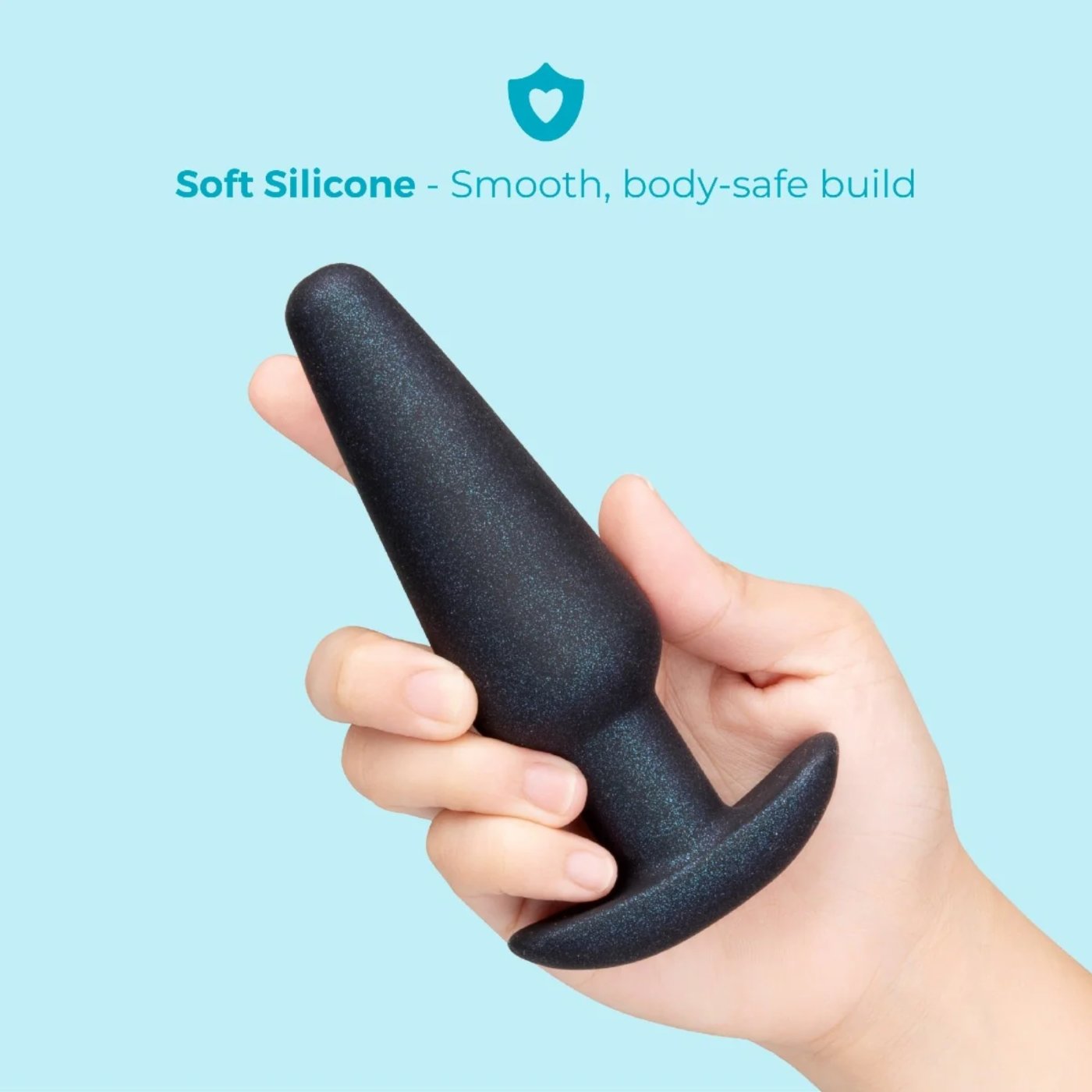 b-Vibe Butties Hefty Weighted Silicone Butt Plug Large