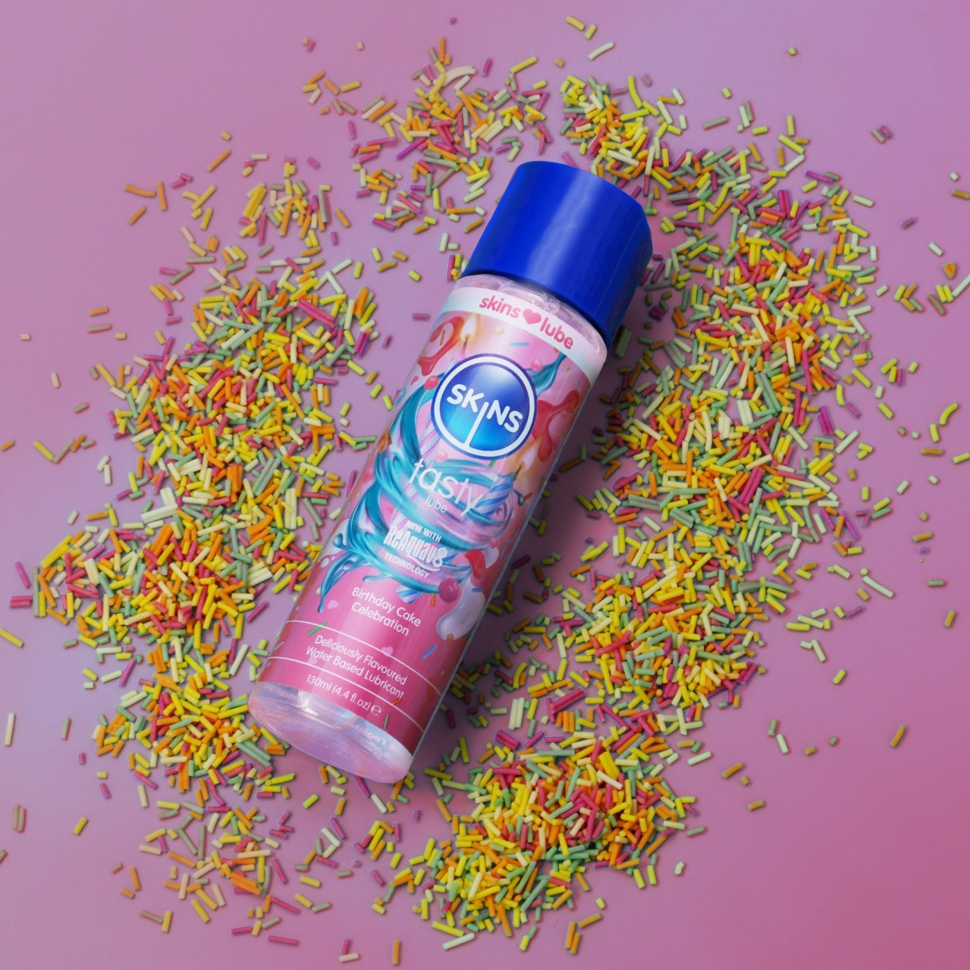Skins Birthday Cake Water-Based Lubricant (130ml)
