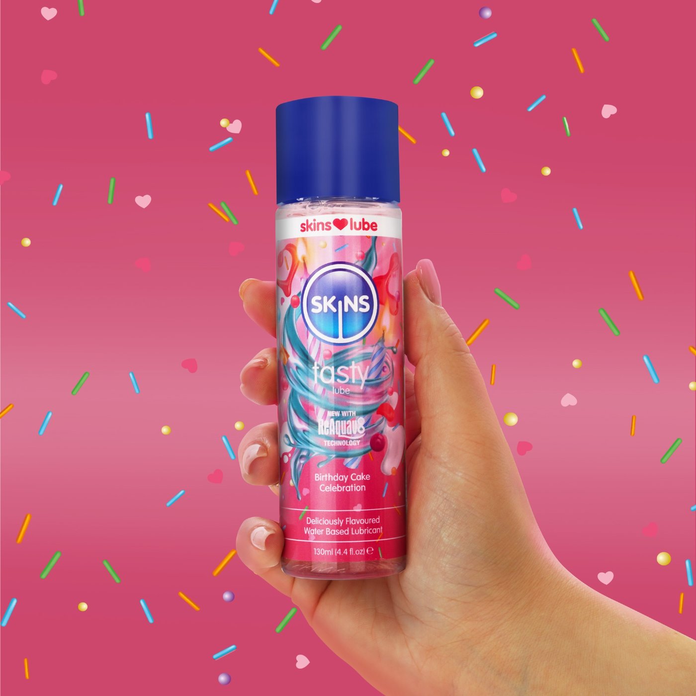 Skins Birthday Cake Water-Based Lubricant (130ml)