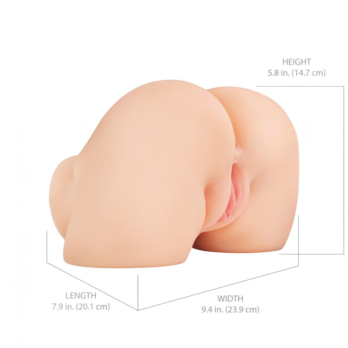 PDX Elite Shake That Ass Light Dual-Entry Vibrating Male Masturbator