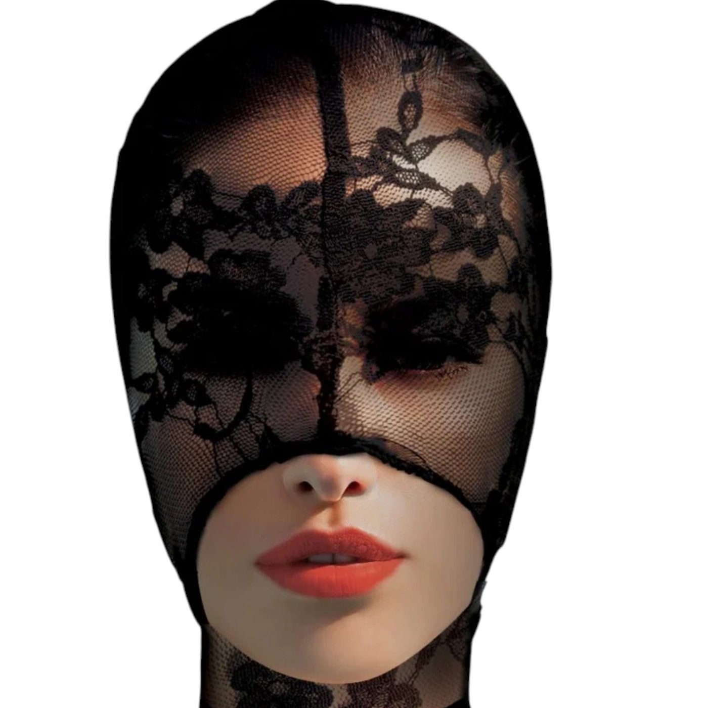Master Series Lace Seduction Bondage Hood