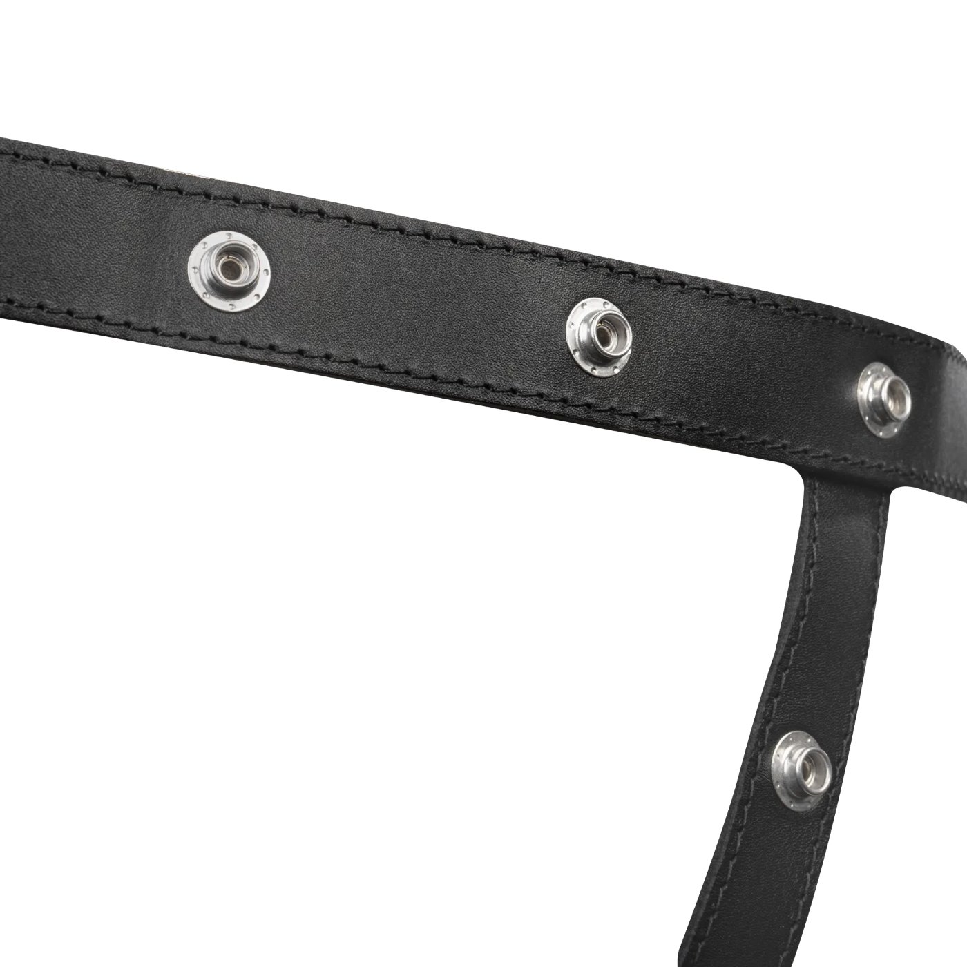 Rimba Leather Brief With Open Front