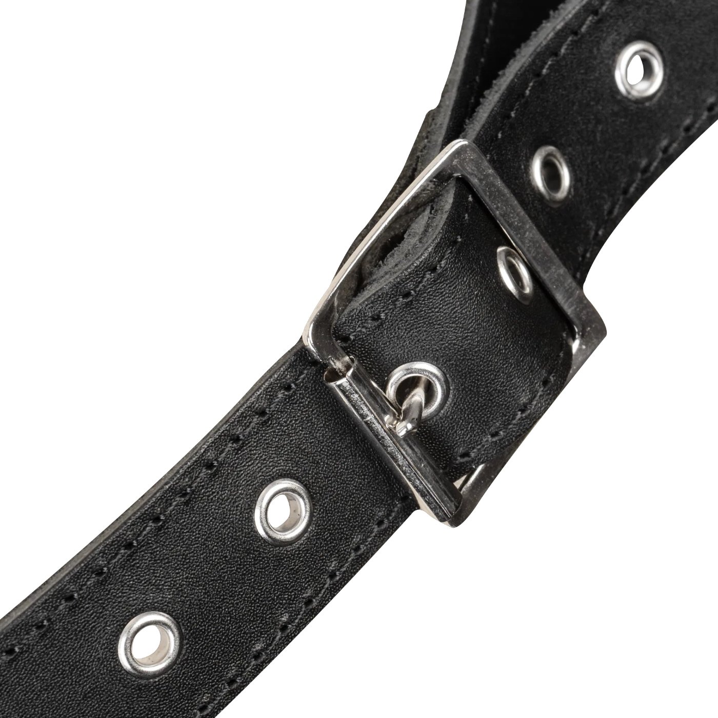 Rimba Leather Brief With Open Front