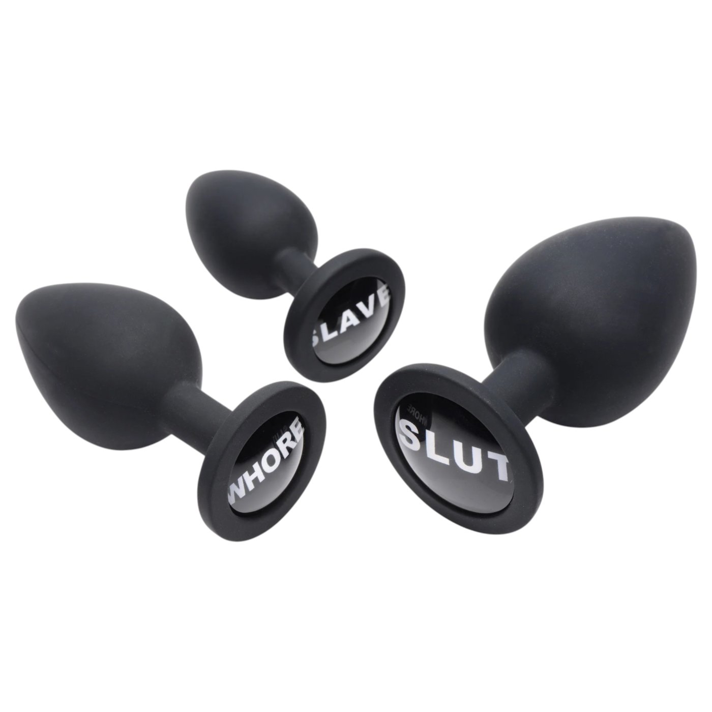 Master Series Dirty Words Anal Plug Set (3 Pieces)