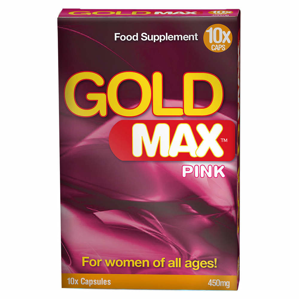GoldMAX Pink Libido Supplement For Women 10 Pack 450mg