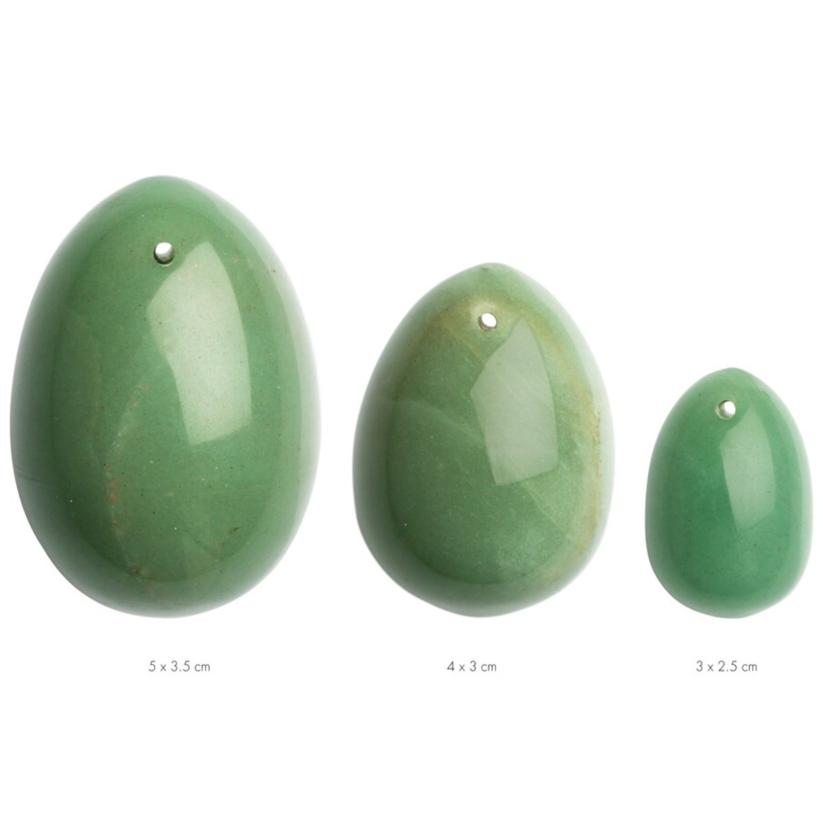 La Gemmes Yoni Egg Set Jade (L-M-S)