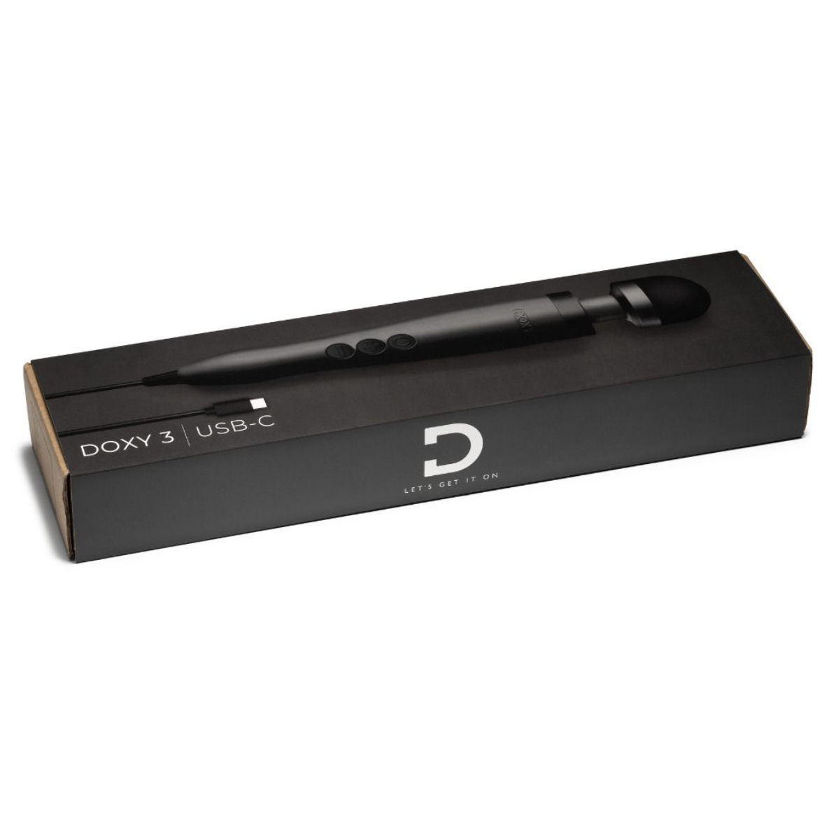 Doxy 3 USB-C-Powered Wand Massager Matte Black