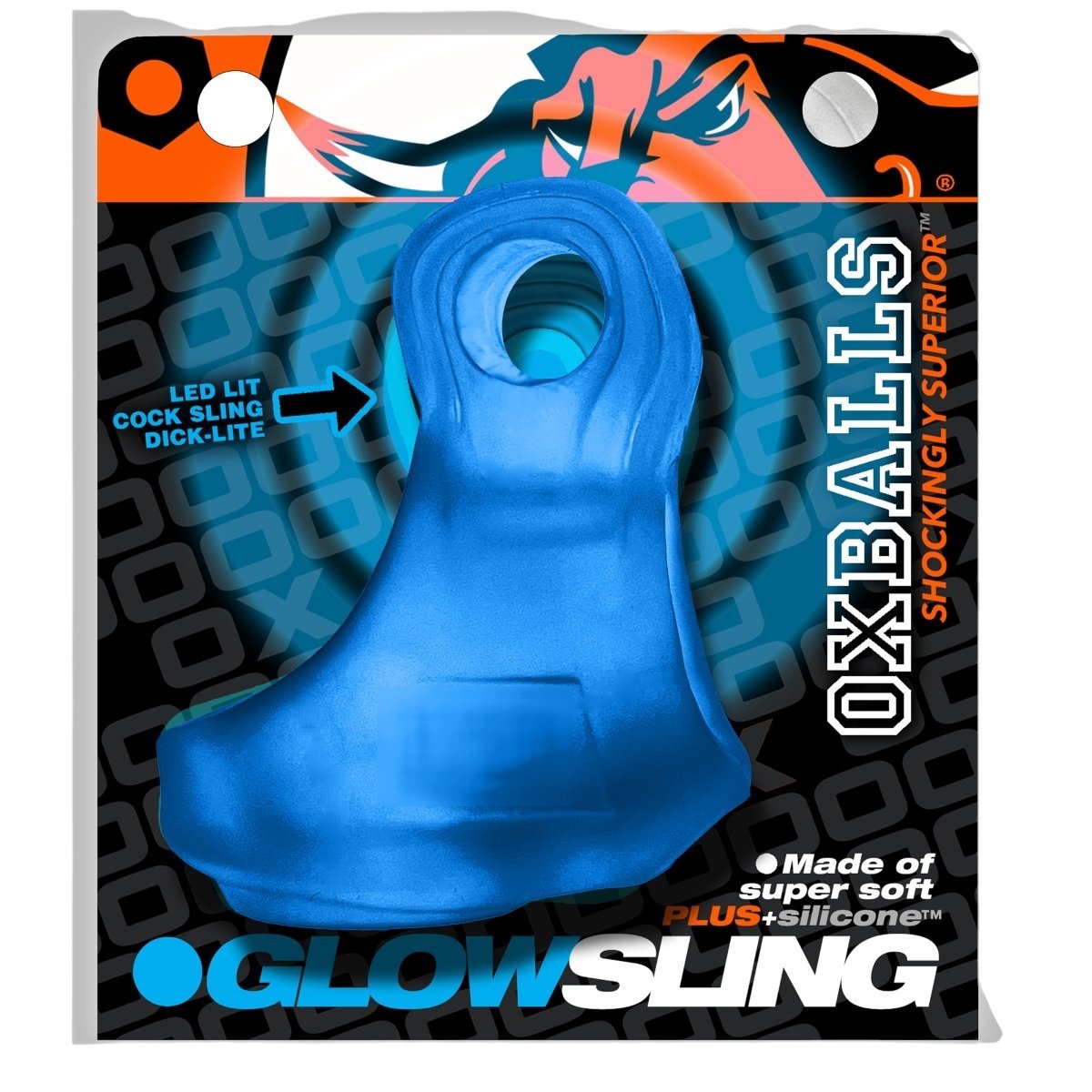 Oxballs Glowsling Cocksling With LED Blue Ice