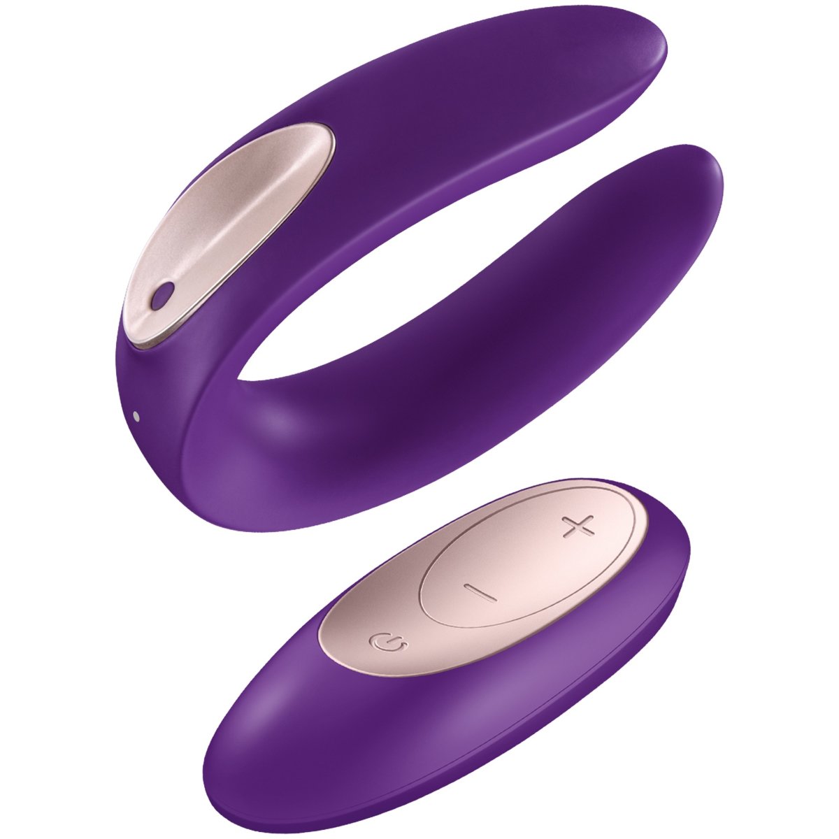 Satisfyer Double Plus Couples Remote Control Vibrator Purple