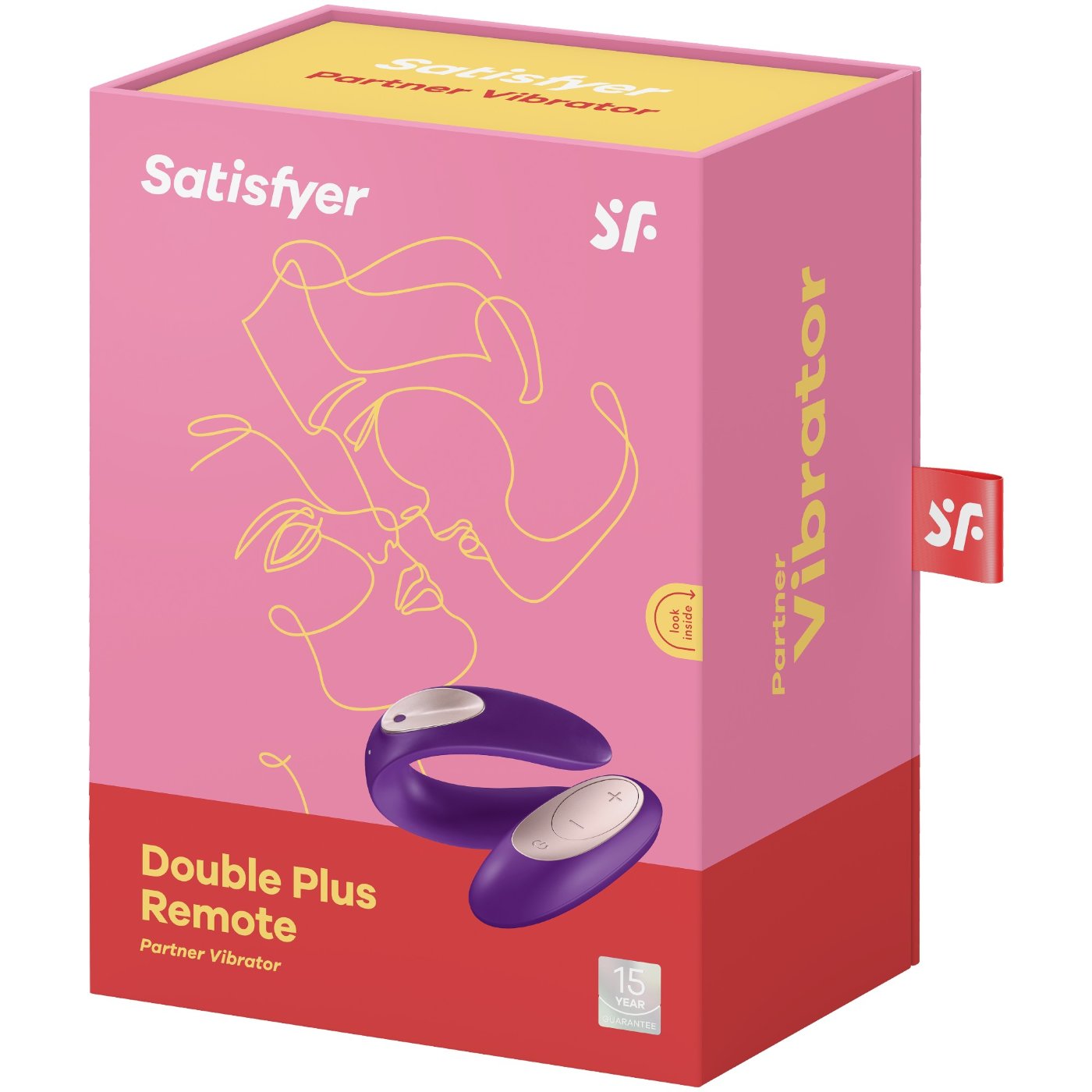 Satisfyer Double Plus Couples Remote Control Vibrator Purple