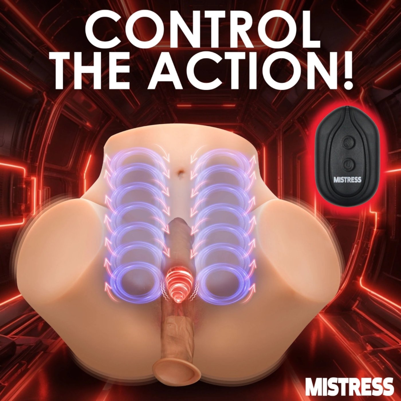 Mistress Remote Control Vibrating Pussy & Ass Masturbator