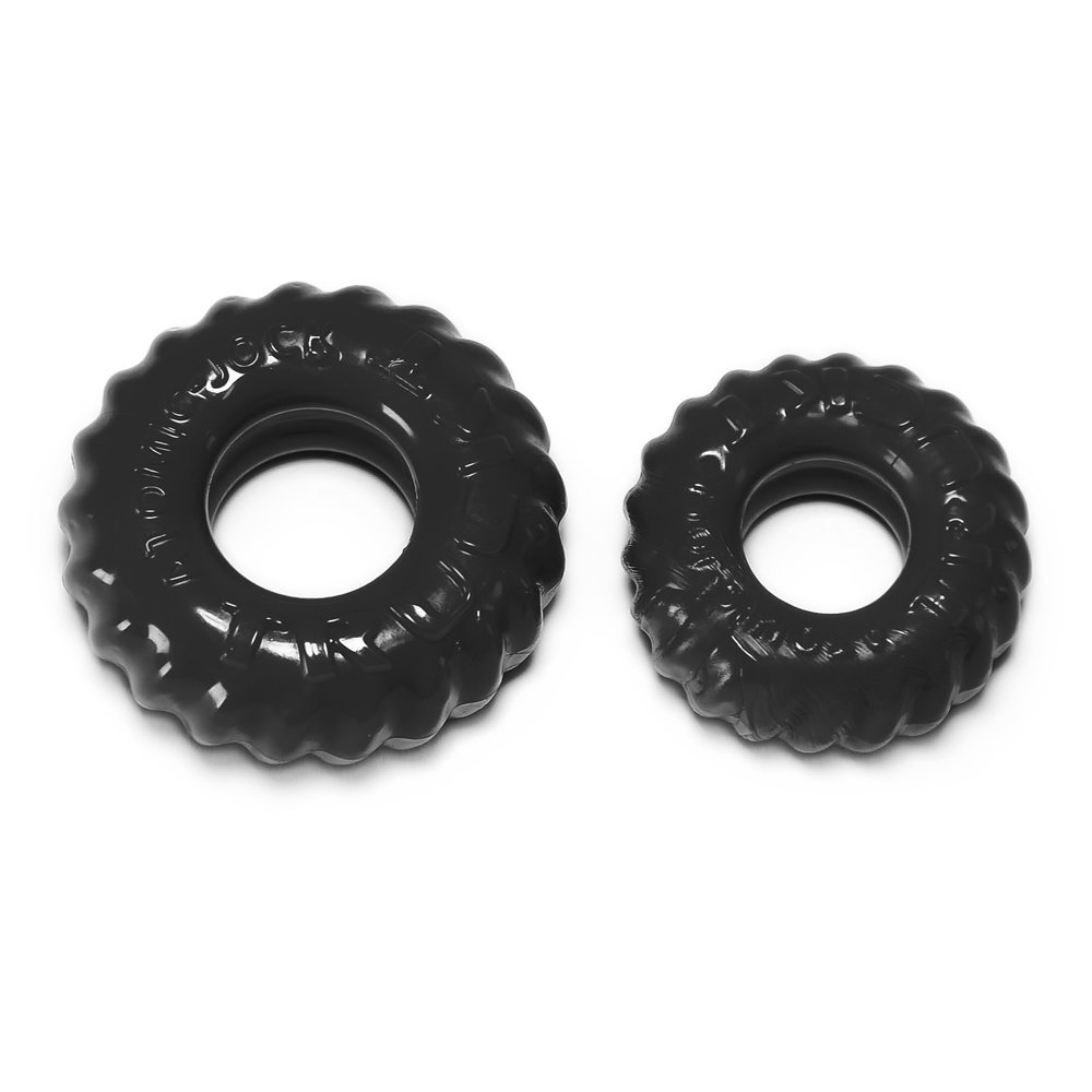 Oxballs Truckt Cock Ring Set Black (2 Pack)