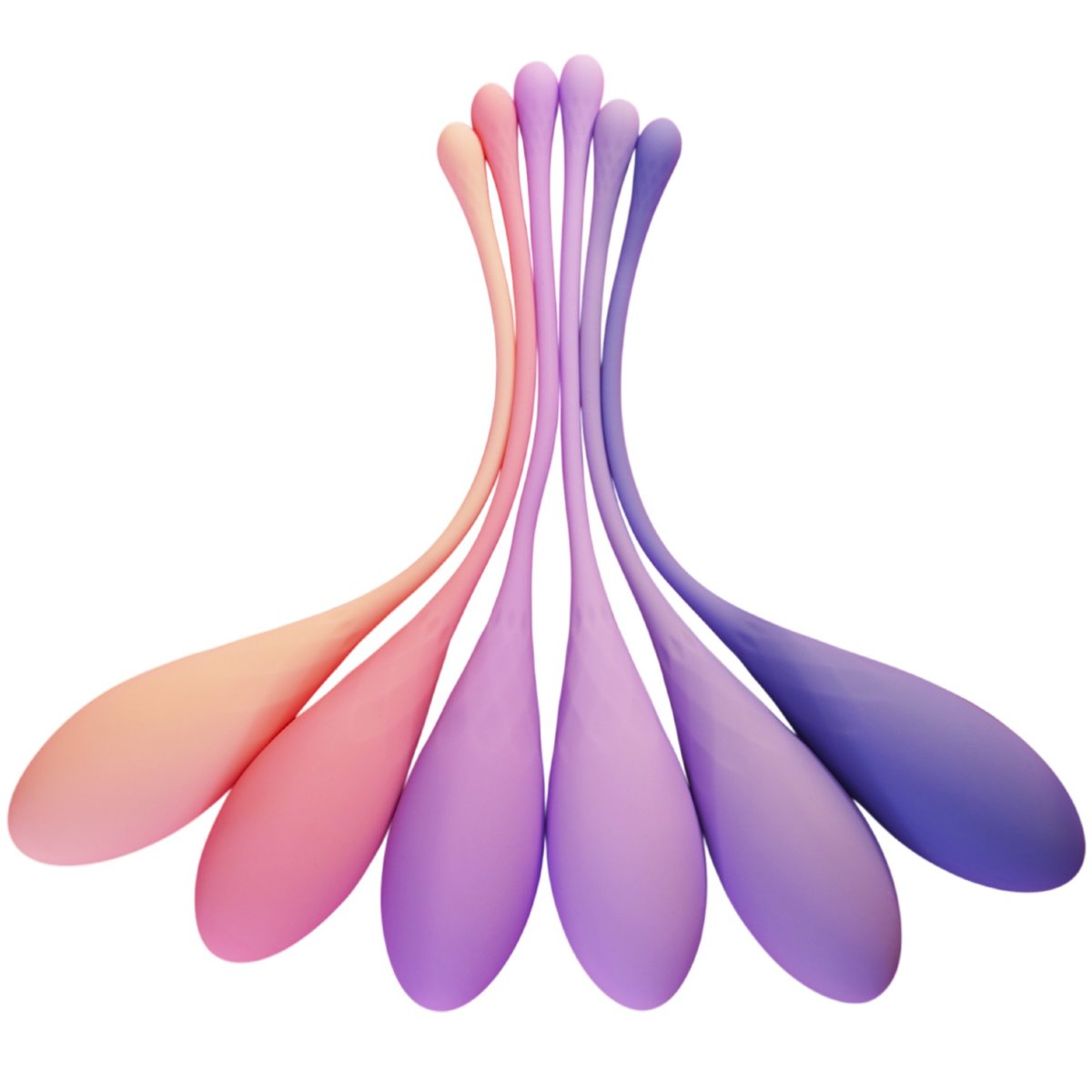 Skins Care Deluxe Weighted Kegel Balls Exercise Set (6 Piece)