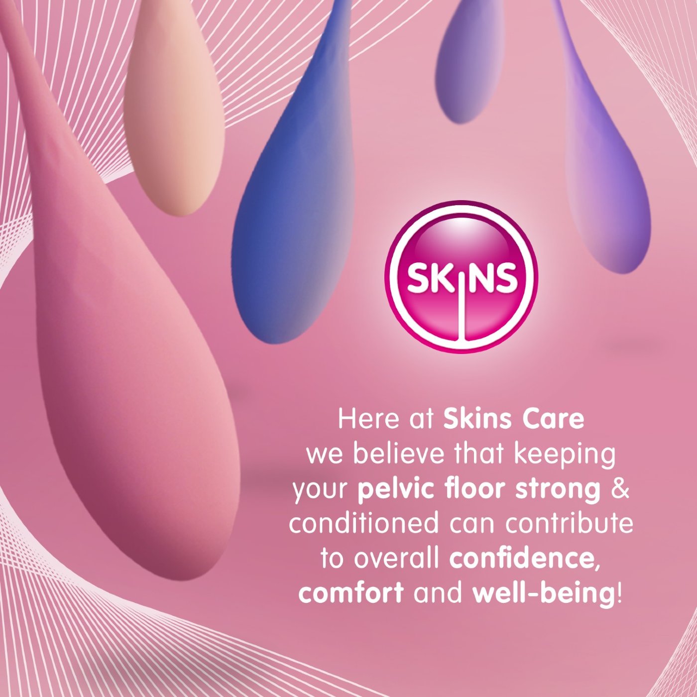 Skins Care Deluxe Weighted Kegel Balls Exercise Set (6 Piece)