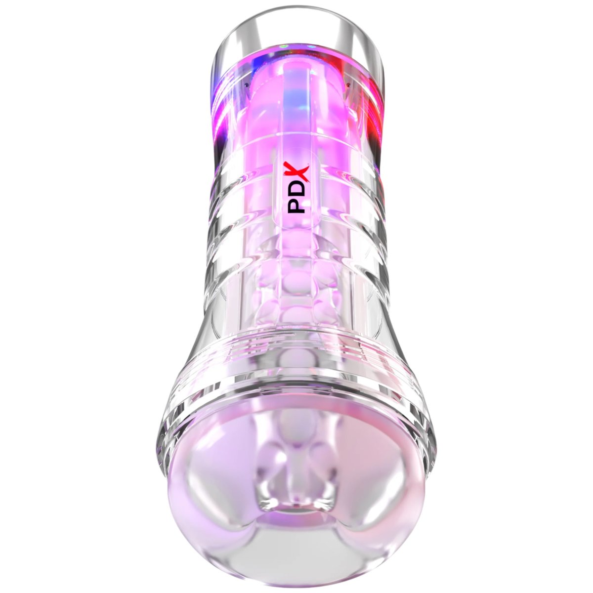 PDX Elite ViewTube XXL See-Thru LED Stroker Male Masturbator – Pipedream