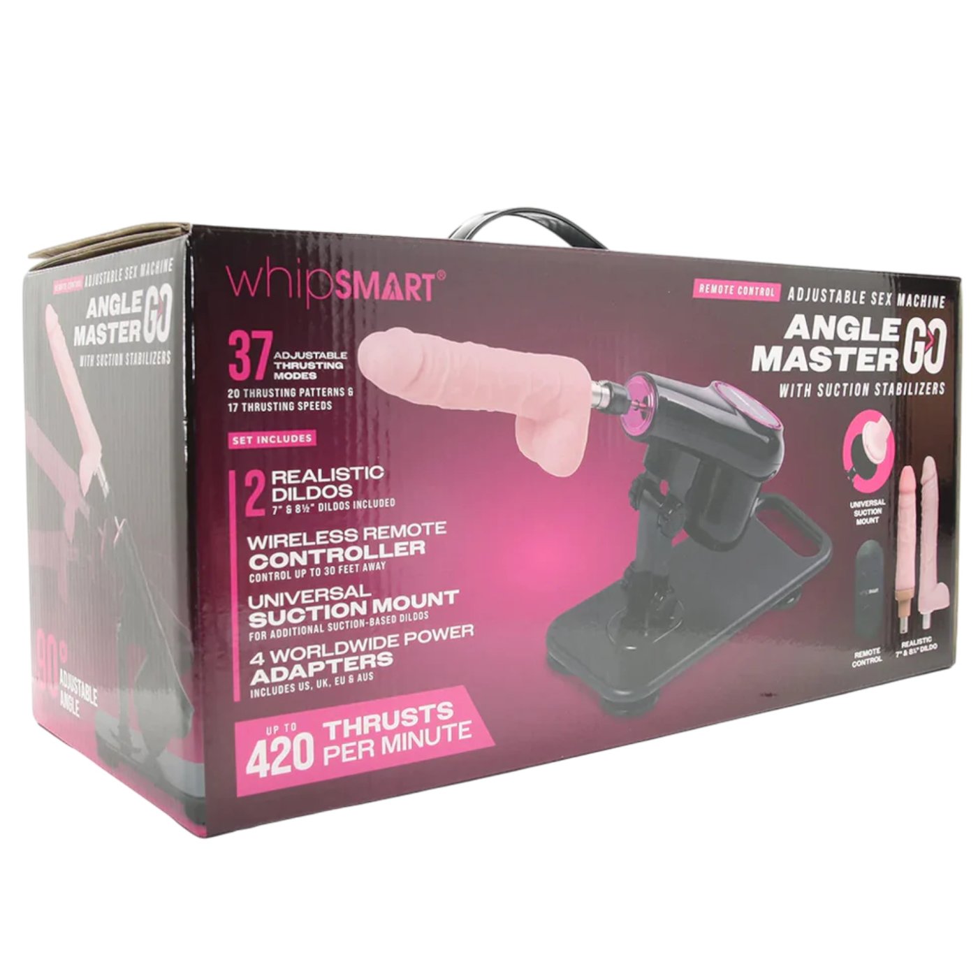 WhipSmart Angle Master GO Thrusting Sex Machine with Remote Control