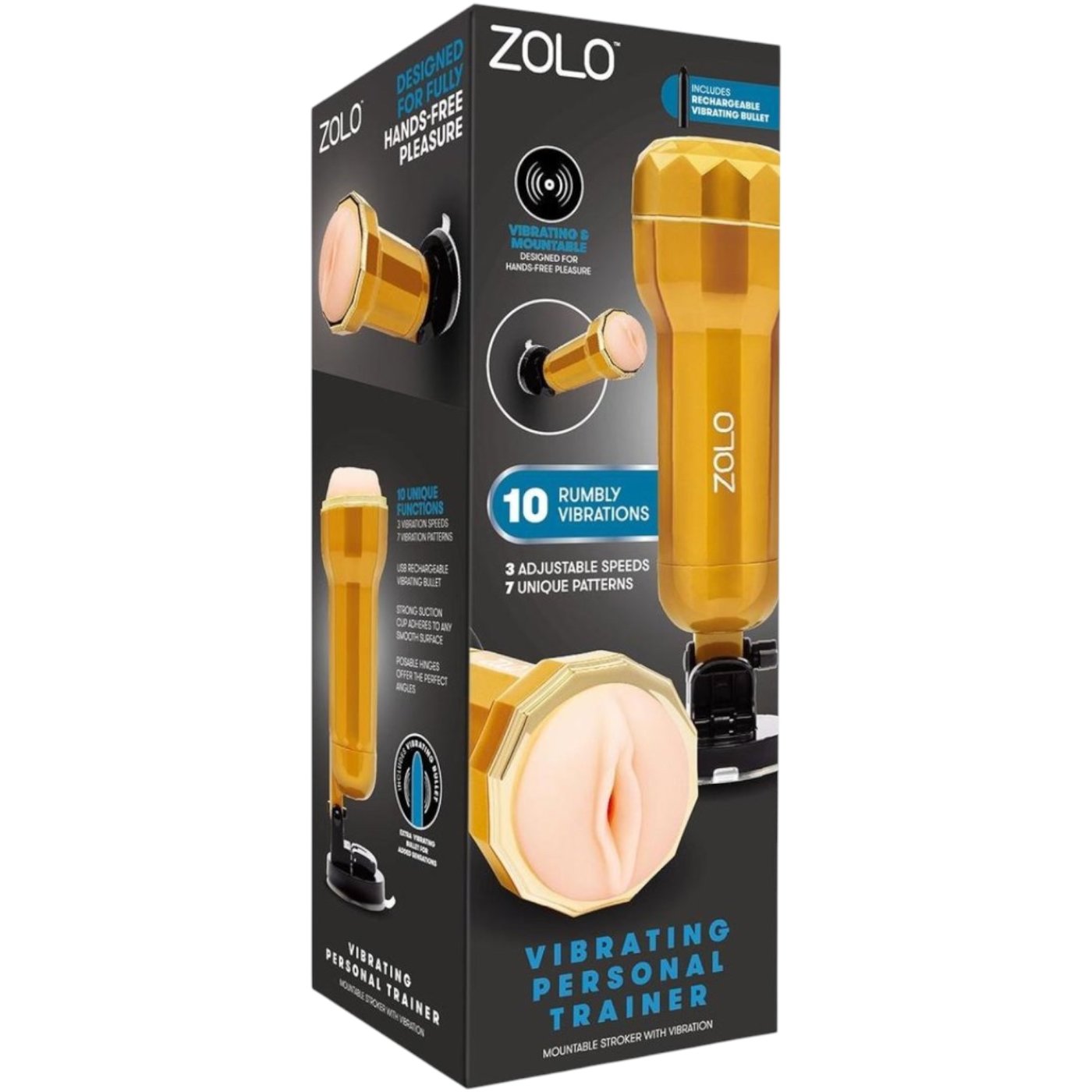 Zolo Vibrating Personal Trainer Mountable Stroker