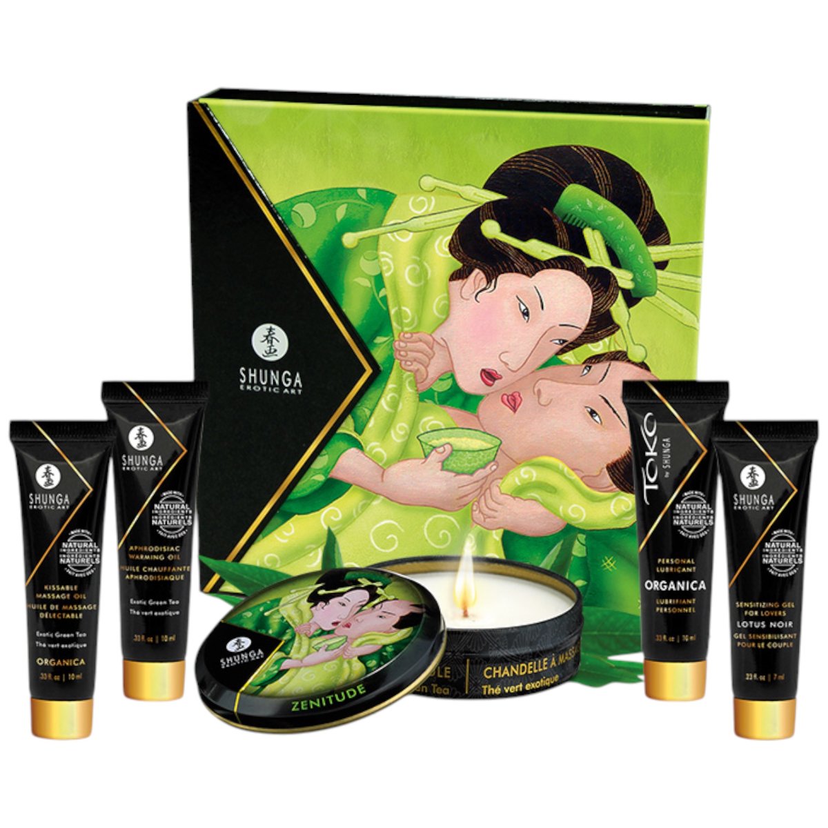 Shunga Geisha's Secret Gift Set Exotic Green Tea (5 Piece)