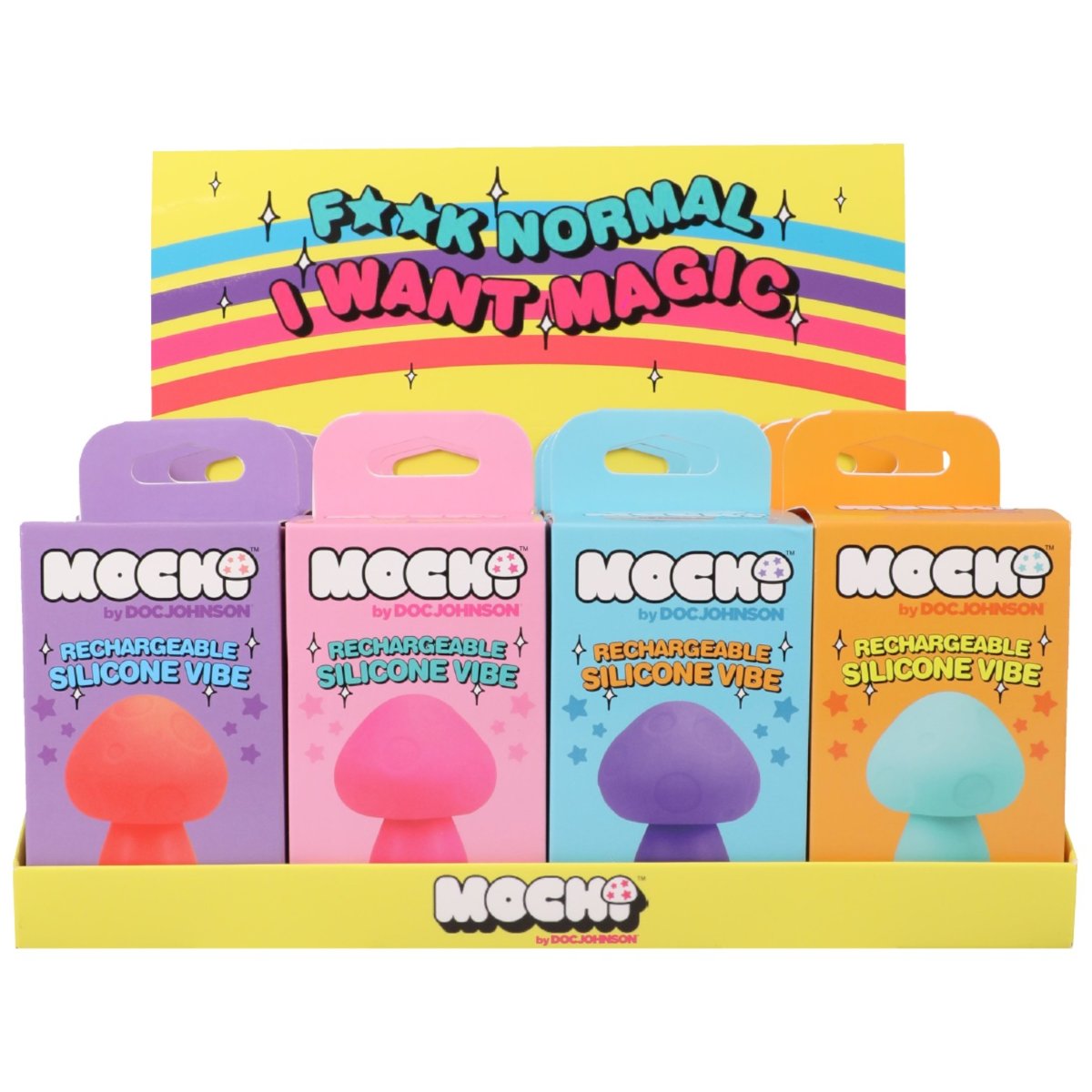 Doc Johnson Mochi Rechargeable Silicone Clitoral Vibrator (12 Pack)