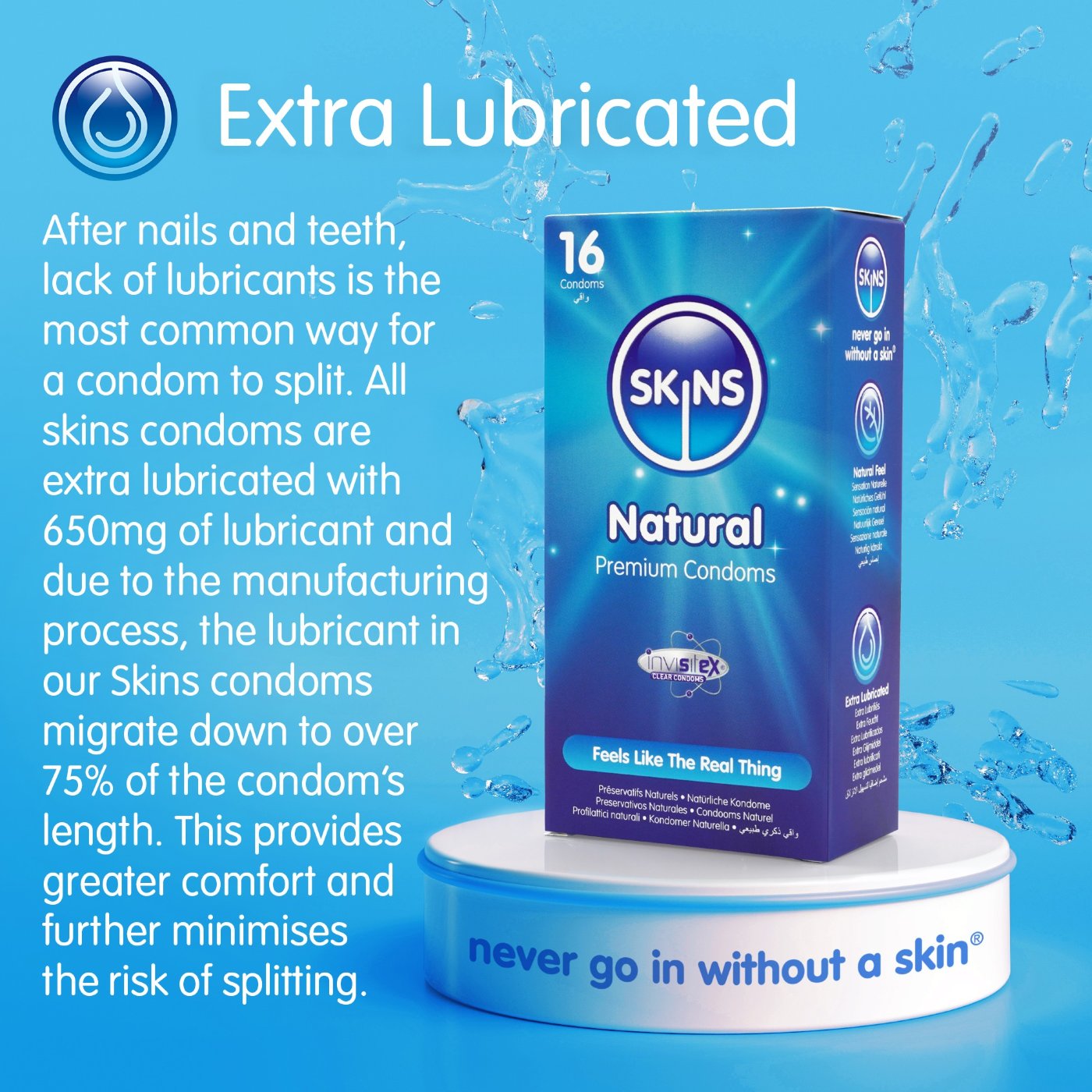 Skins Natural Premium Condoms (8 Pack)
