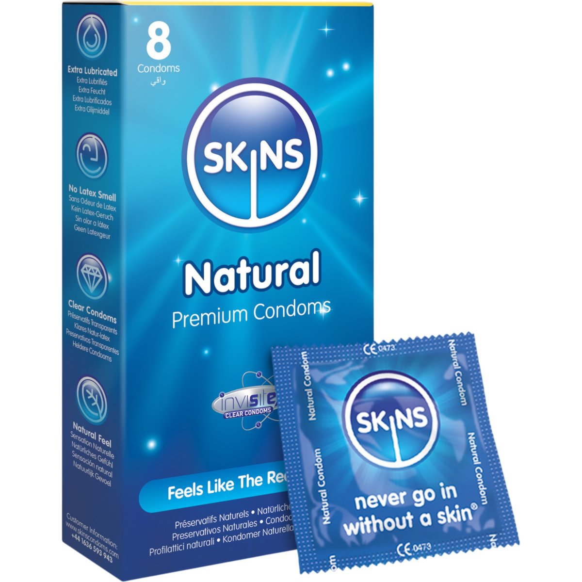 Skins Natural Premium Condoms (8 Pack)