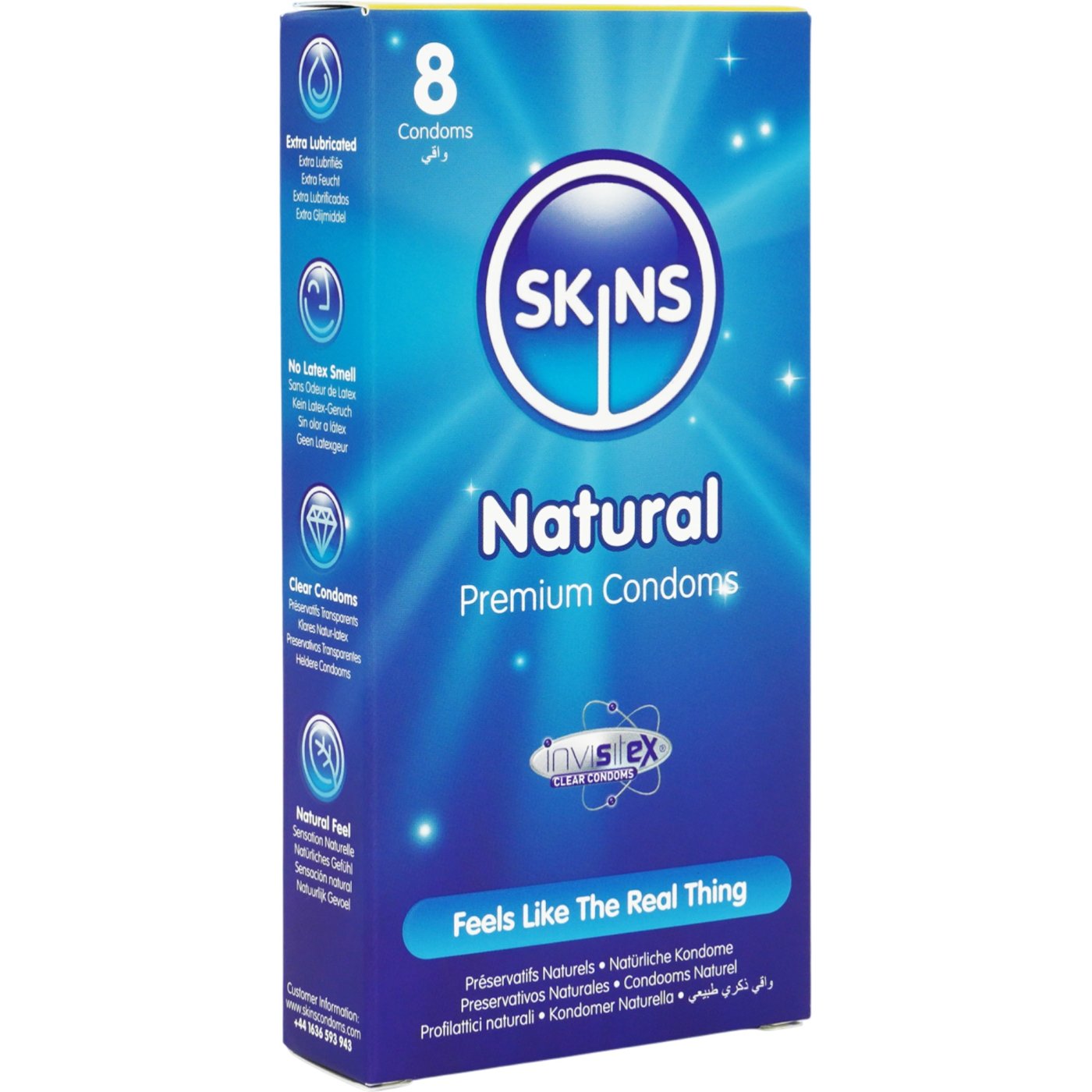 Skins Natural Premium Condoms (8 Pack)