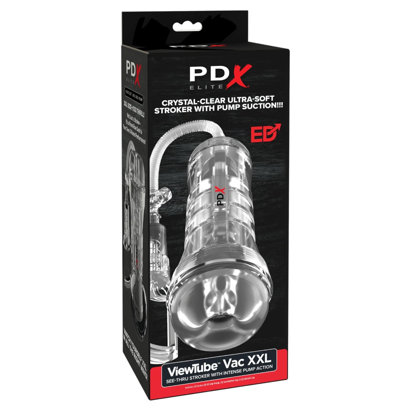 PDX Elite ViewTube Vac XXL See-Thru Pump Stroker