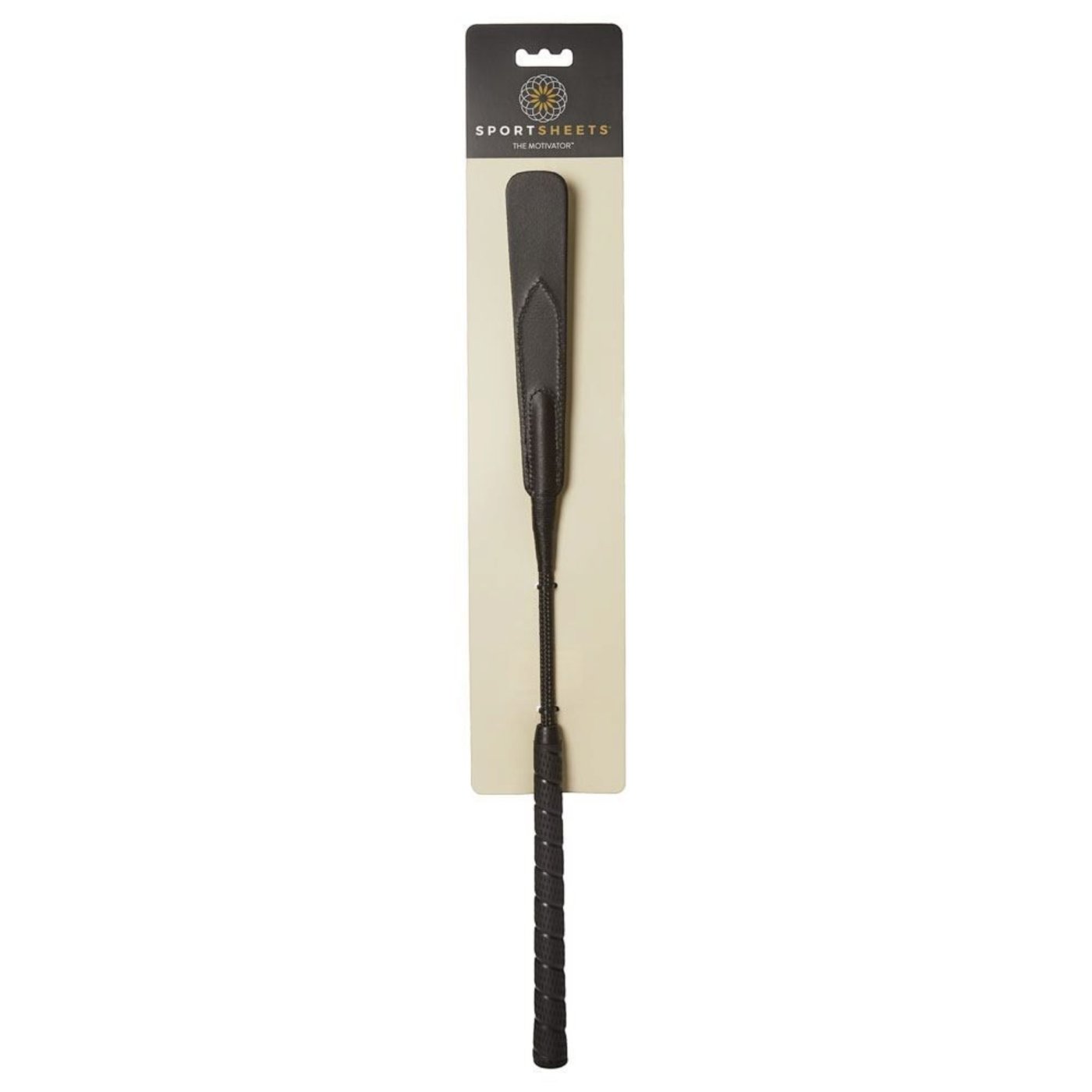 Sportsheets The Motivator Leather BDSM Riding Crop 20 Inch
