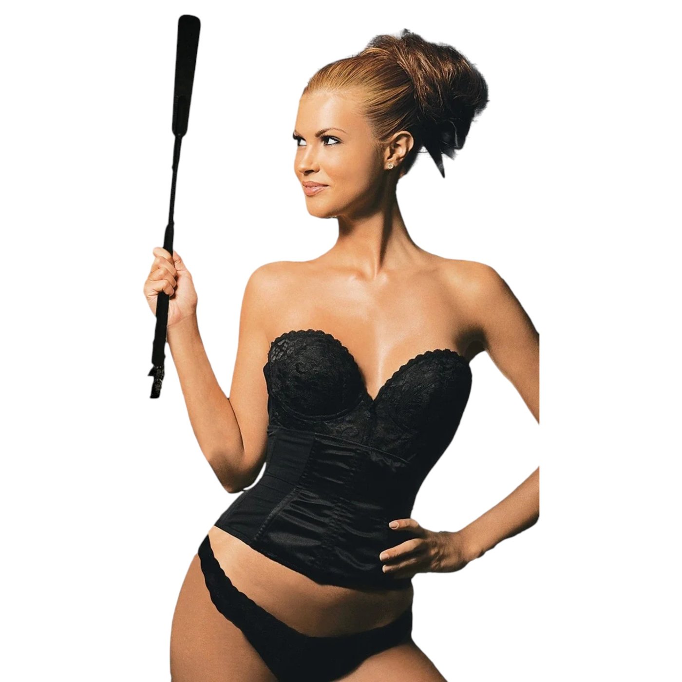 Sportsheets The Motivator Leather BDSM Riding Crop 20 Inch