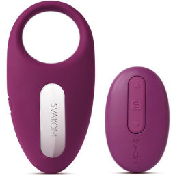 Svakom Winni Remote Control Clitoral Stimulator Penis Ring for Couples Purple
